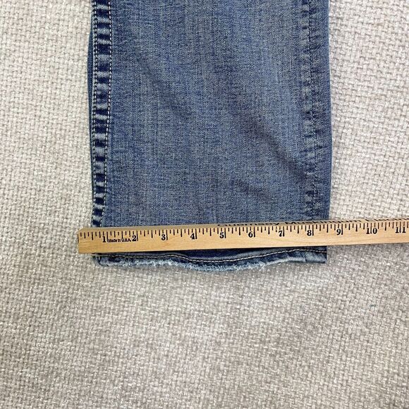 Vigoss Jeans The Chelsea Boot Cut Women's Size 7/8 Stretch Distressed Blue Denim - Picture 11 of 15